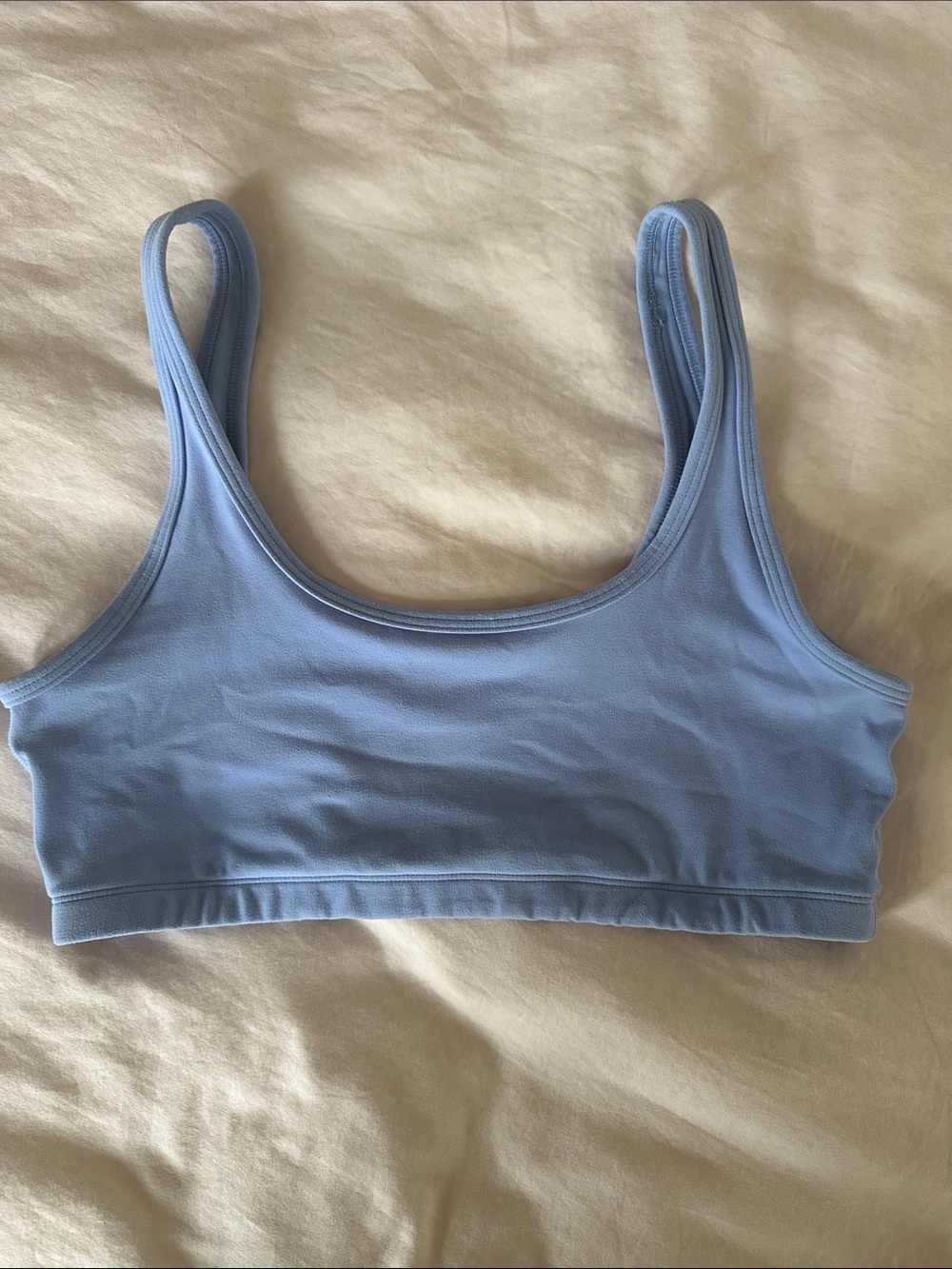 Everyday Seamless Crop Bralette in Light Blue